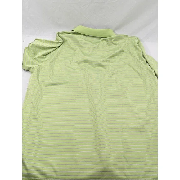 Donald Ross Polo Shirt Mens 2XL Golf Striped Performance Green Tree Country Club - Picture 7 of 7